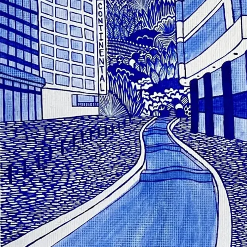Obra original Vista de las aguas Bogotá