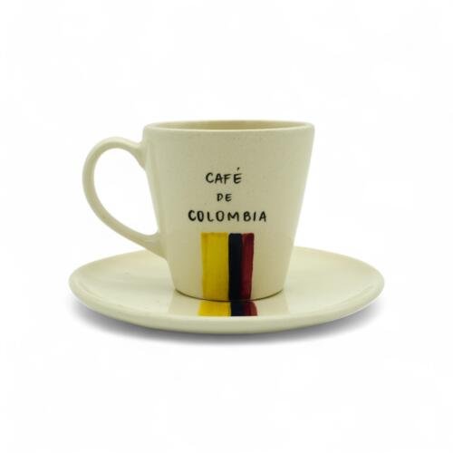 Plato y pocillo: Café de Colombia