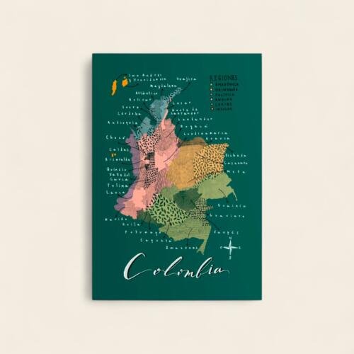 Set de 5 postales: Colombia