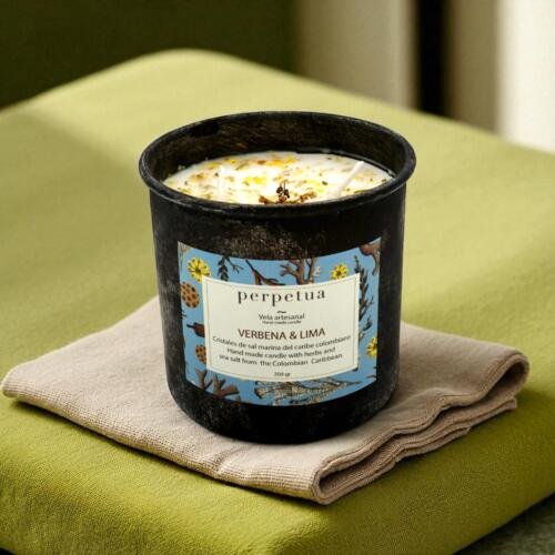 Vela aromática 200g: Verbena y Lima