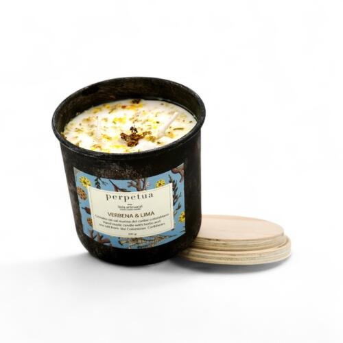 Vela aromática 200g: Verbena y Lima
