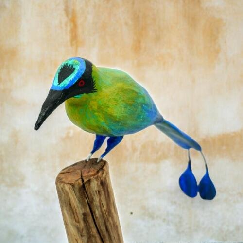 Escultura tallada en madera: Barranquero