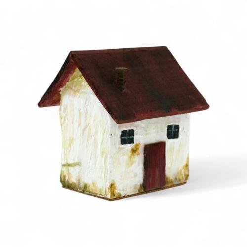 Casita tradicional tallada en madera: Campestre