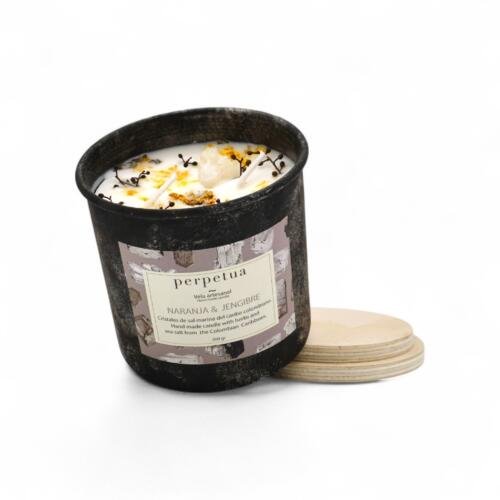 Vela aromática 200g: Naranja y Jengibre