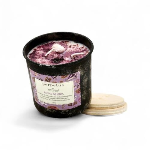 Vela aromática 200g: Rosas y Lirios