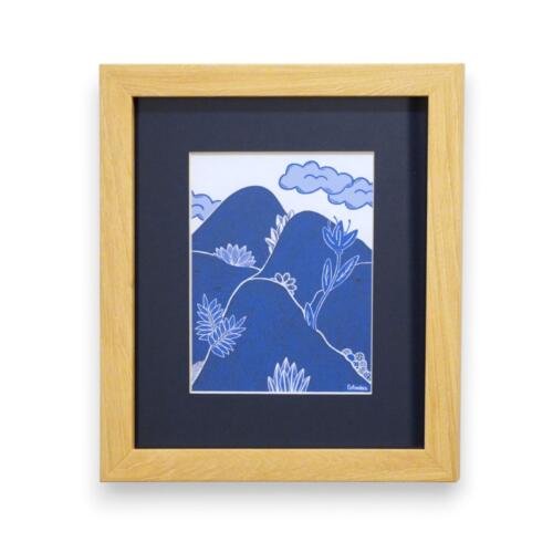 Print Enmarcado: Paisaje Natural con Montañas